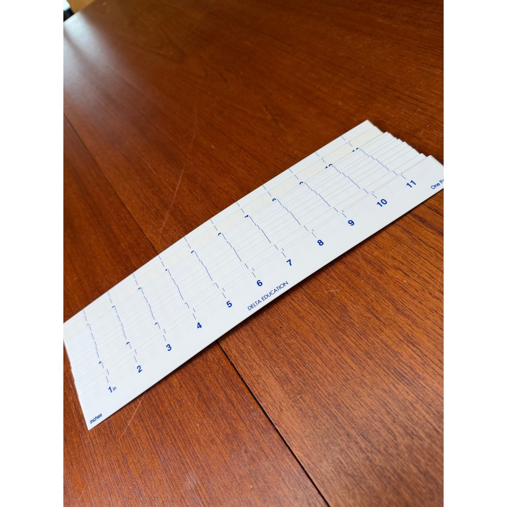 14 Delta Education Flexible Ruler Inch & Centimeter Strips Homeschool Math STEM